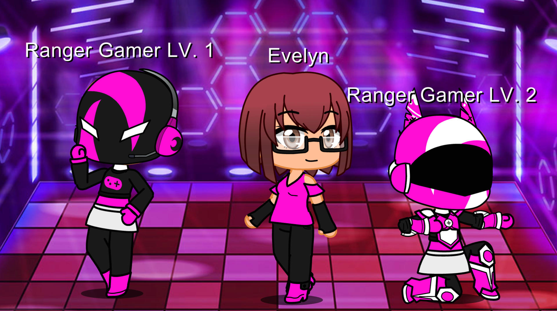 Evelyn/Ranger Gamer Pink by RainDrawsStuffs on DeviantArt