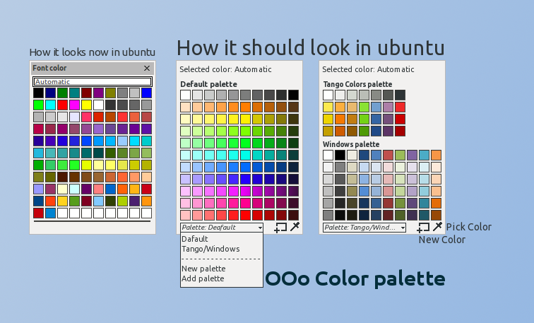 OOo color palette mockup