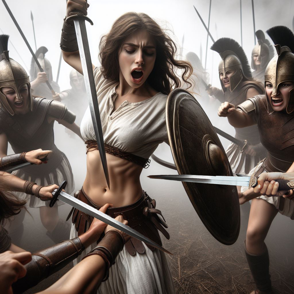 Amazon Warrior Fun Ride Amazons fights day 063 by Achilesss on DeviantArt