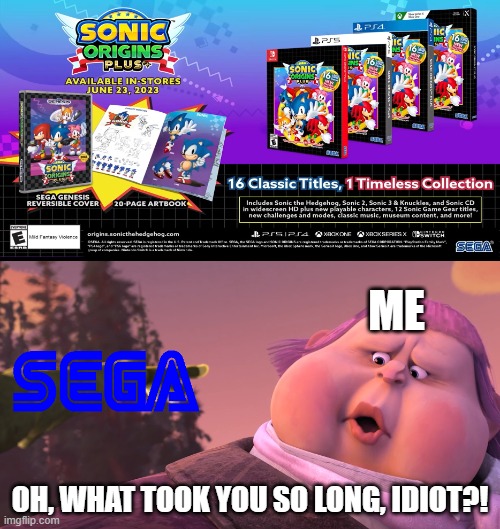 Sonic Origins Physical Release? 