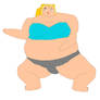 Bridgette from total drama island as a sumo