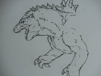 Godzilla sketch...
