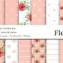 Floral Shabby Chic Digital Papers