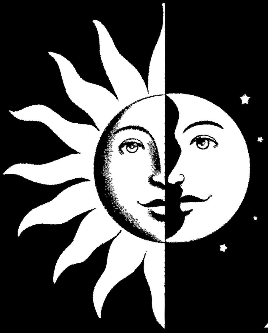 Sun Moon Stencil By Pasqi On Deviantart