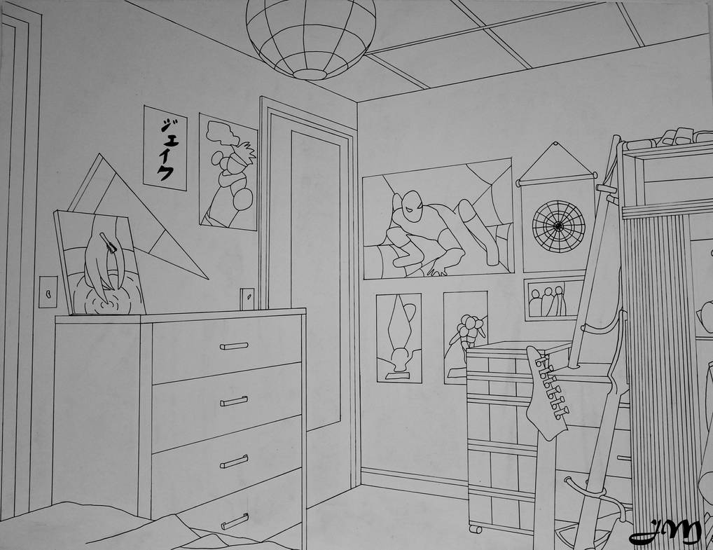 Two Point Perspective Room By Skywolf Jm On Deviantart