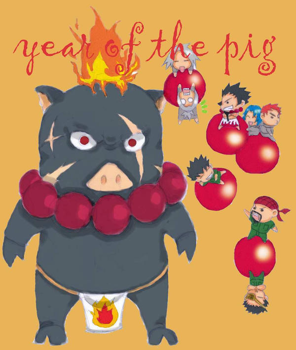 Fire Pog year of the fire pig by zekantropi on DeviantArt
