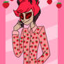 Alastor in Strawberry Shirt