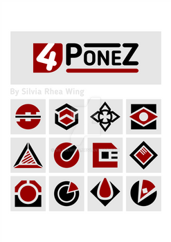 Logos and icons - Red Set