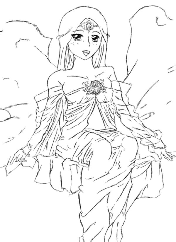 Princess Line Art by Punkanime on DeviantArt