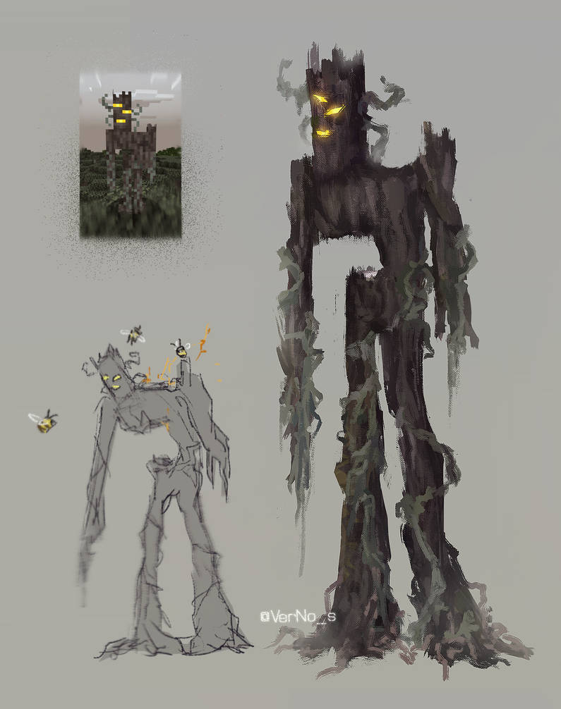 Creaking Drawing the creaking Minecraft by Verno-s on DeviantArt