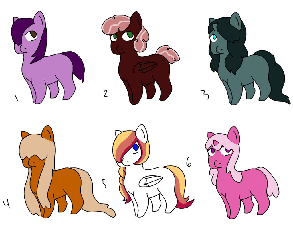 Mlp Filly Types MLP Filly Adopts: OPEN by oXGoldFinchXo on DeviantArt