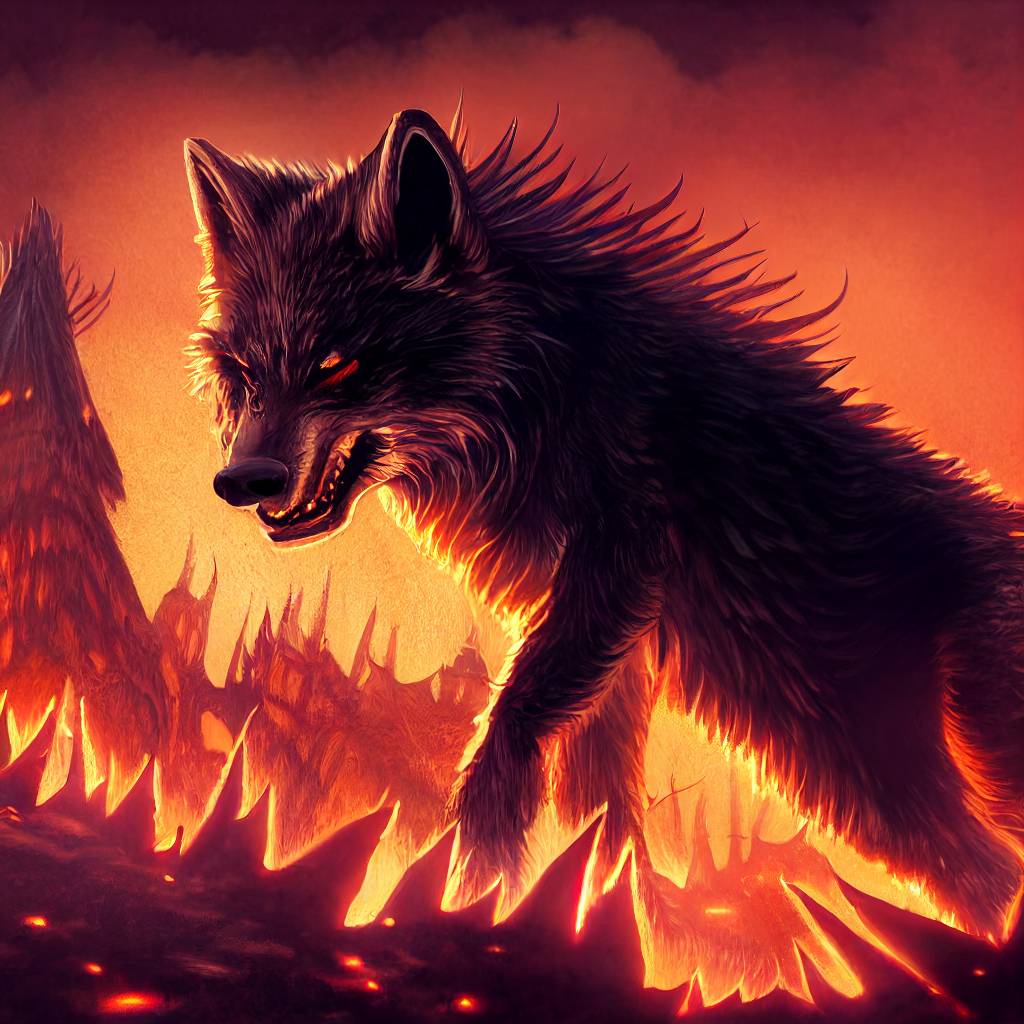Fire Magic Wolf The fire wolf by fatalvenom26 on DeviantArt
