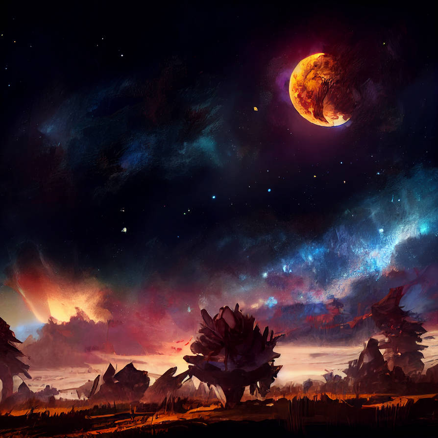 Random night sky by fatalvenom26 on DeviantArt