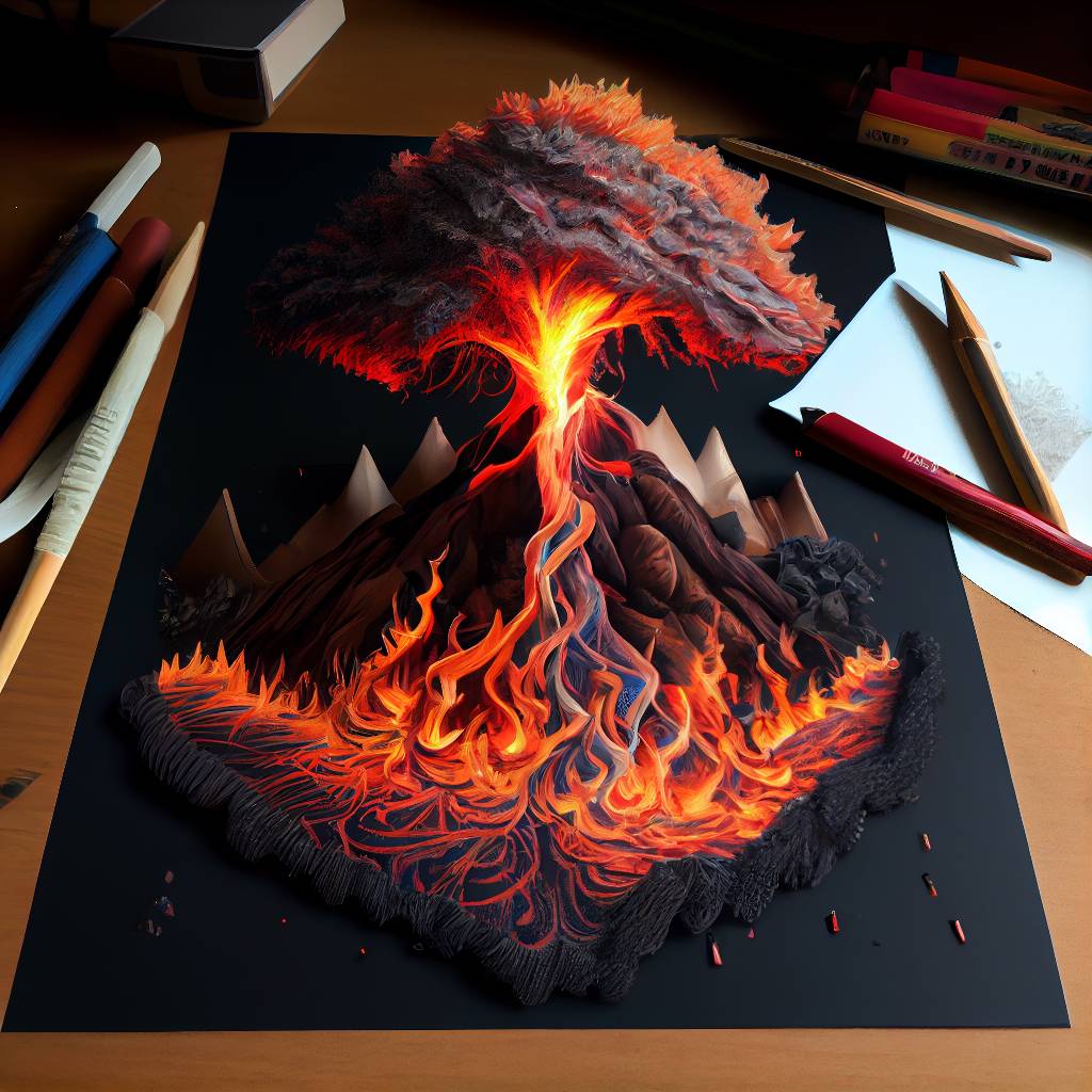 Volcano Deviantart The realistic volcano by fatalvenom26 on DeviantArt