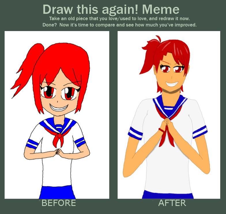 Before and After Meme: Yui Rio