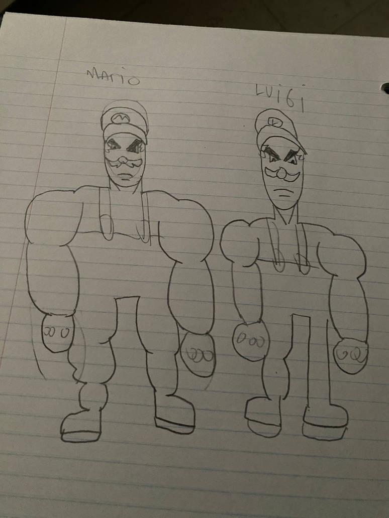 Buff Mario and Luigi by telandisArtDump on DeviantArt