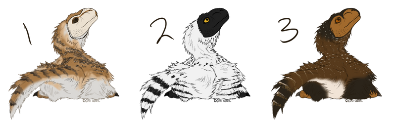 Two Baby Raptors Raptor Babies Batch (Closed) by ChiOchiAdopts on DeviantArt