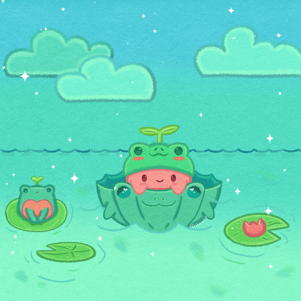 Frog Hat Kirby by Artifizurelle on DeviantArt