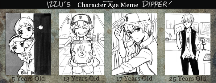 Character Age Meme: DIPPER!