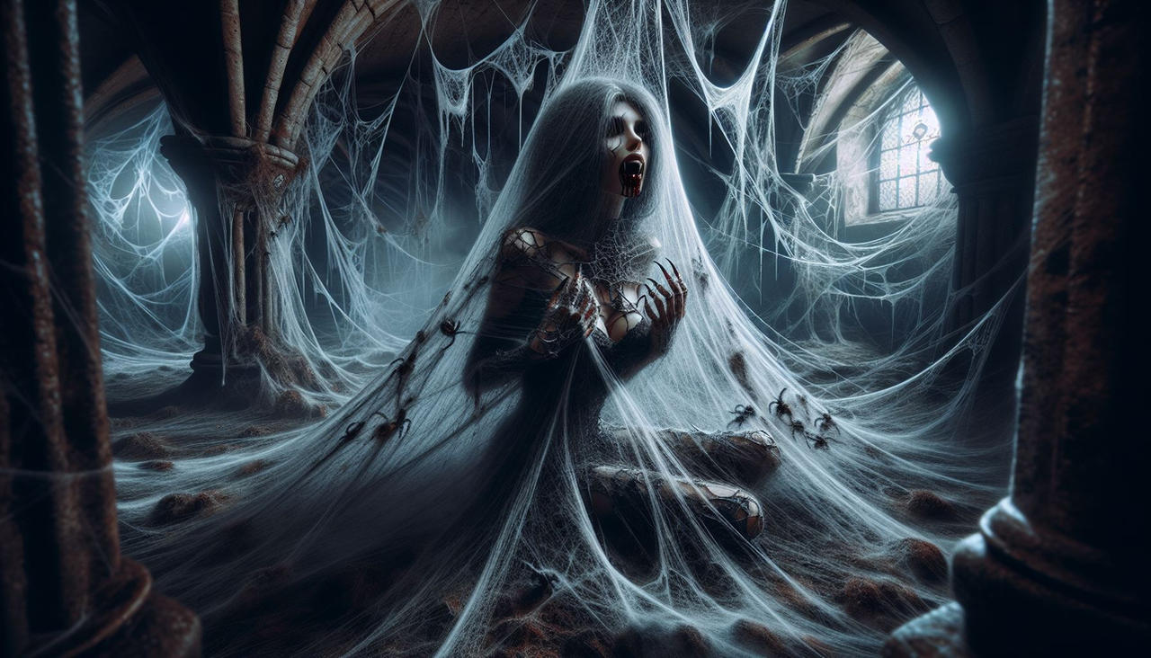 Vampire Webbed Vampire mistress - cocooned in the crypt by gotspider on DeviantArt