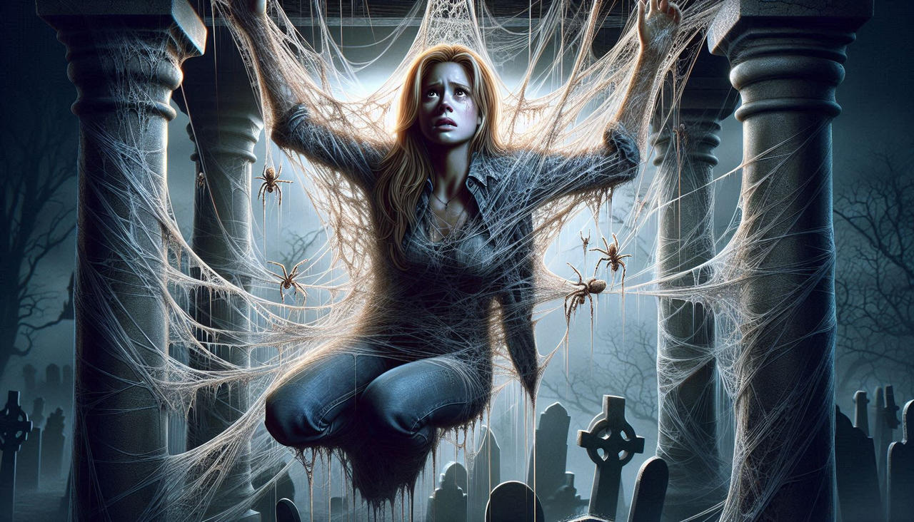 Buffy - web snared in the cemetary by gotspider on DeviantArt