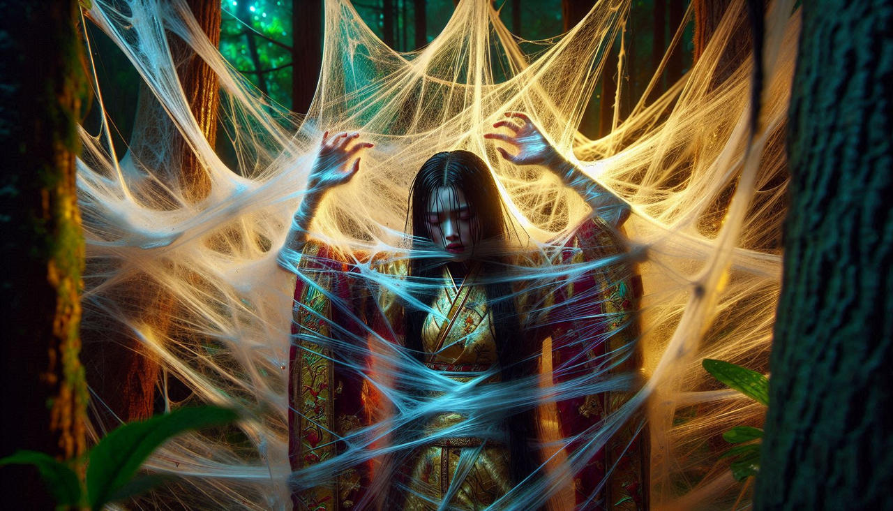 Chinese Woman - snared in the sticky webs by gotspider on DeviantArt