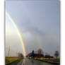 Rainbow on the road