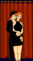 Luffy x Nami behind the curtains
