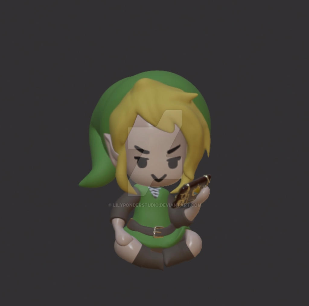 Deviantart Link Model Zelda Link 3D modelling by LILYPONDERSTUDIO on DeviantArt