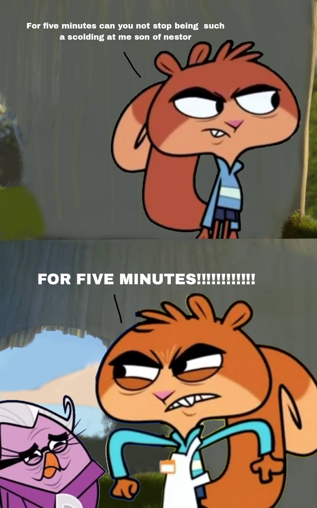 Deviantart Risumon Squirrel scaredy squirrel telling off nestor's mom by haikaltv on DeviantArt