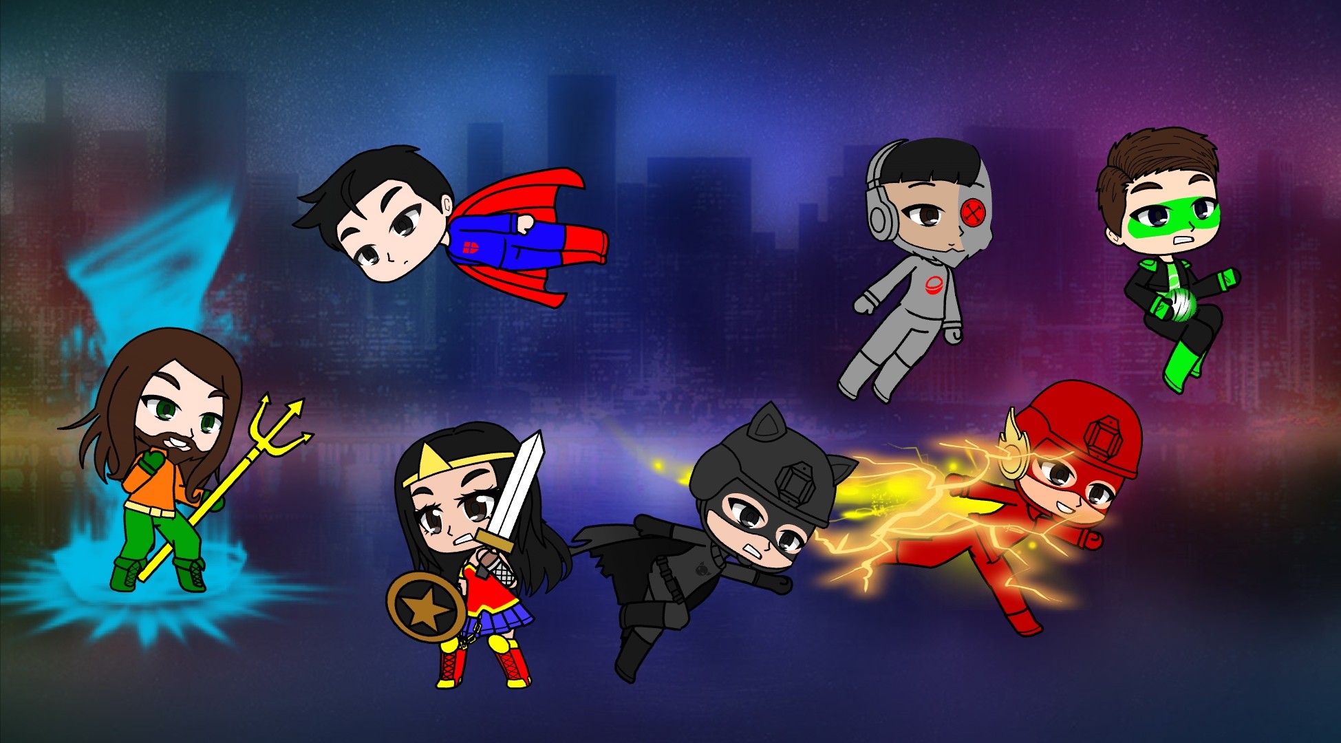 Justice league (Gacha club version) by haikaltv on DeviantArt