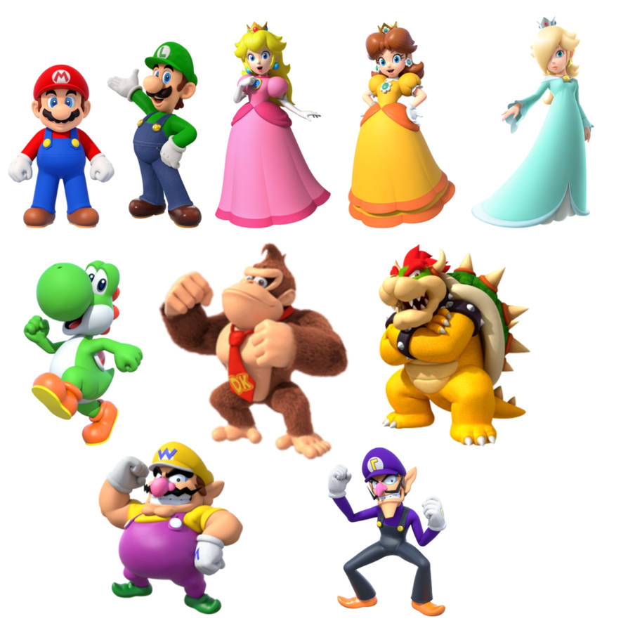 Super Mario characters collage by haikaltv on DeviantArt