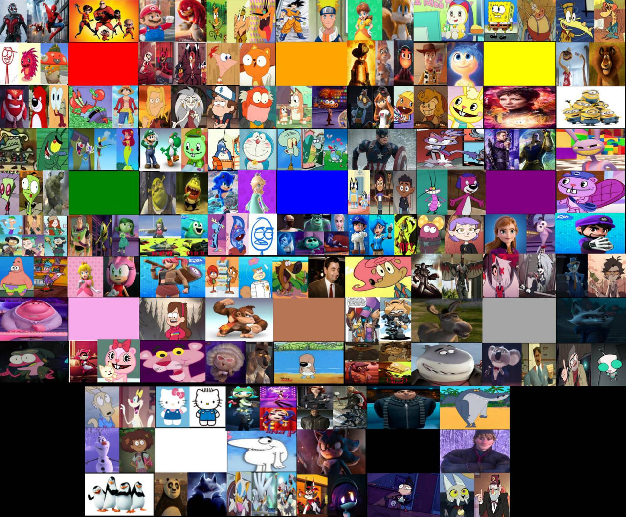 And Collage Deviantart My favorite colours characters college by haikaltv on DeviantArt