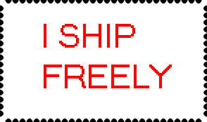 I Ship Freely Stamp