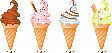 mini ice creams by aquaw93