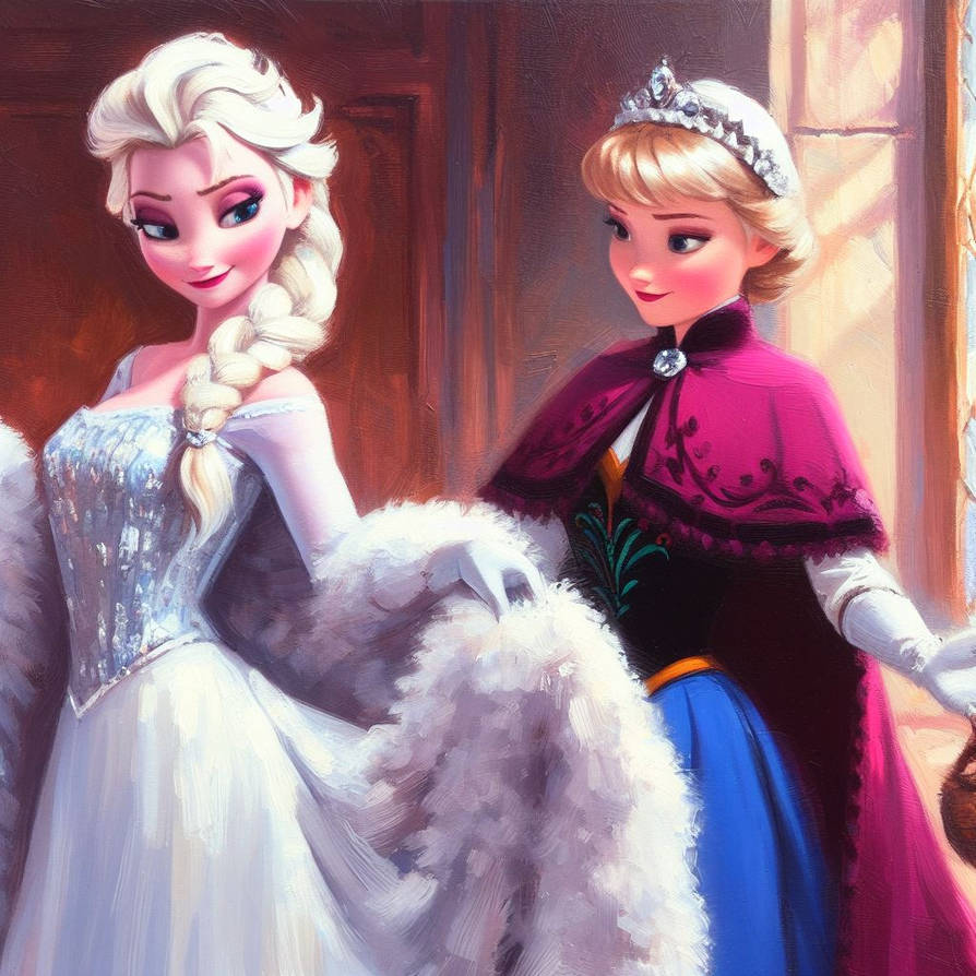 Queen Elsa And Princess Anna by Tenshichan1013 on DeviantArt Queen Elsa And Princess Anna by Tenshichan1013 on DeviantArt