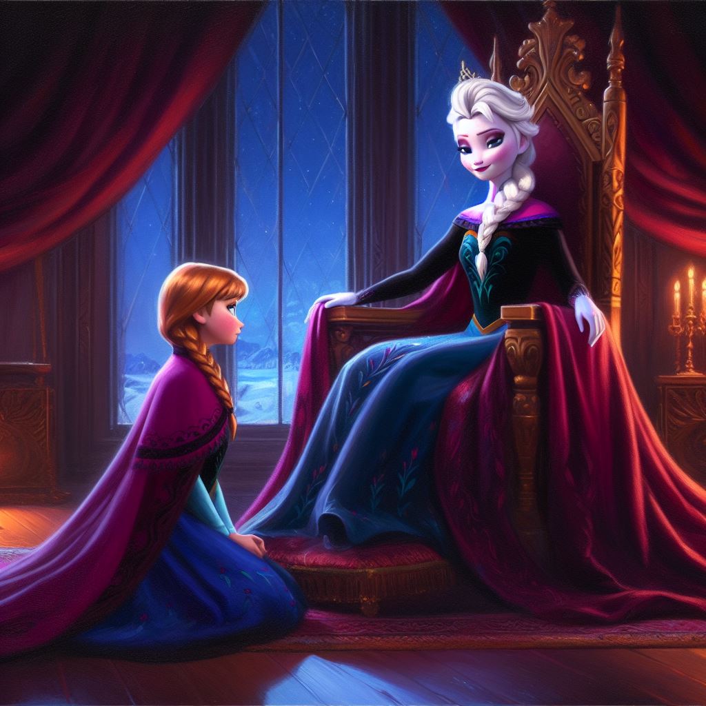 Elsa Behind Queen Elsa And Princess Anna by Tenshichan1013 on DeviantArt