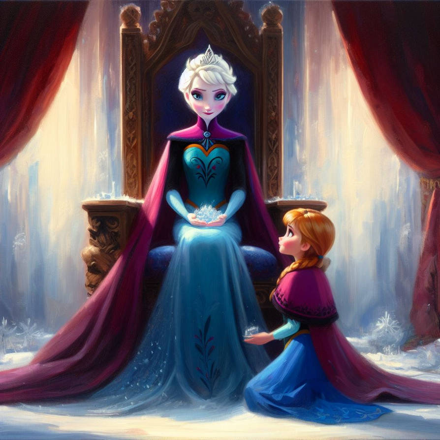 Queen Elsa And Princess Anna by Tenshichan1013 on DeviantArt Queen Elsa And Princess Anna by Tenshichan1013 on DeviantArt
