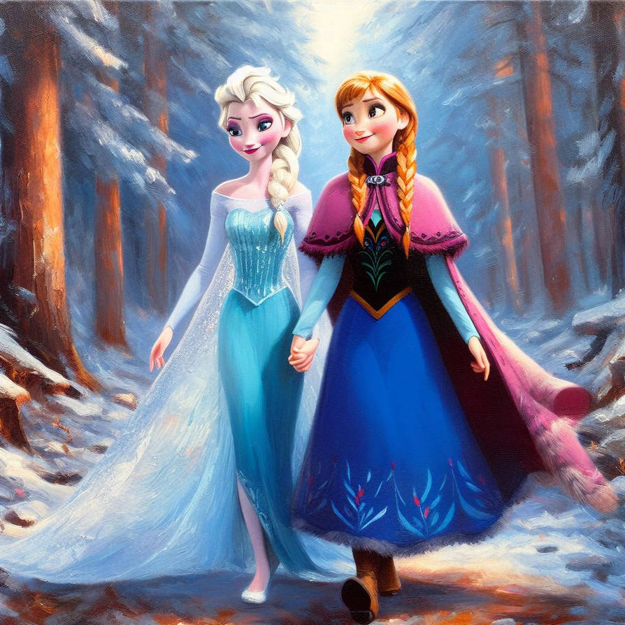 Queen Elsa And Princess Anna by Tenshichan1013 on DeviantArt Queen Elsa And Princess Anna by Tenshichan1013 on DeviantArt