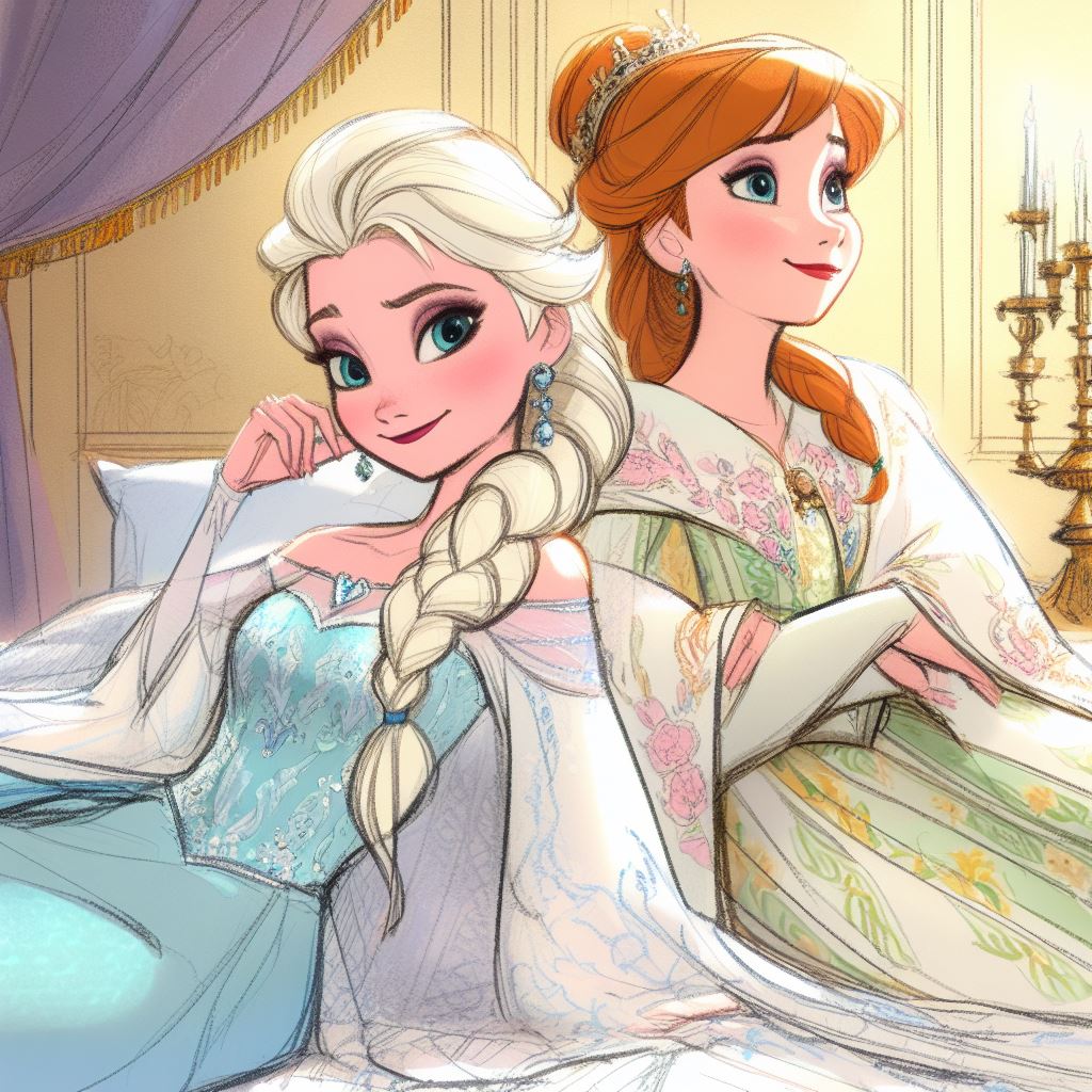 Queen Elsa And Princess Anna by Tenshichan1013 on DeviantArt