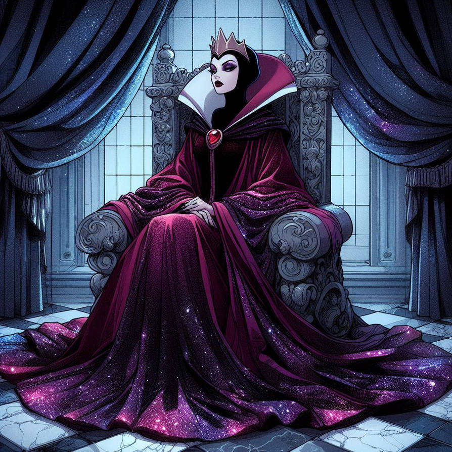 Evil Queen Using Computer Evil Queen by Tenshichan1013 on DeviantArt