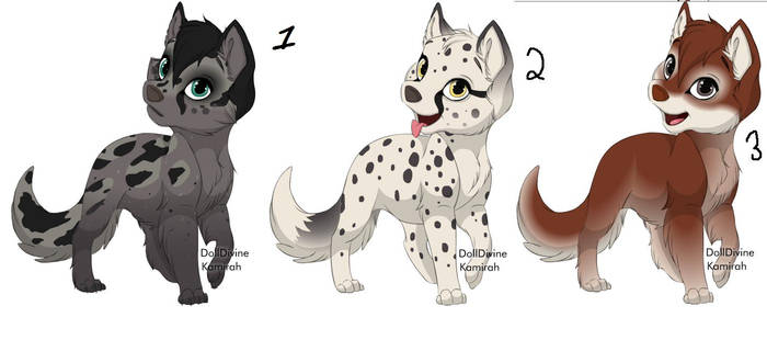 Adoptable Wolves by Sinopa