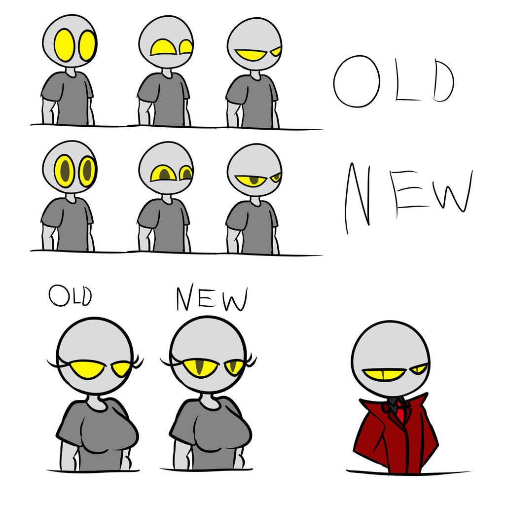 Character Design Changes character design change by theeevilsoultaker on DeviantArt