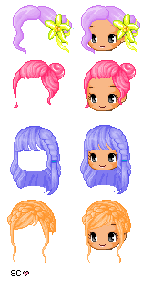 Fantage Hair Pack (Ask permission and credit!)