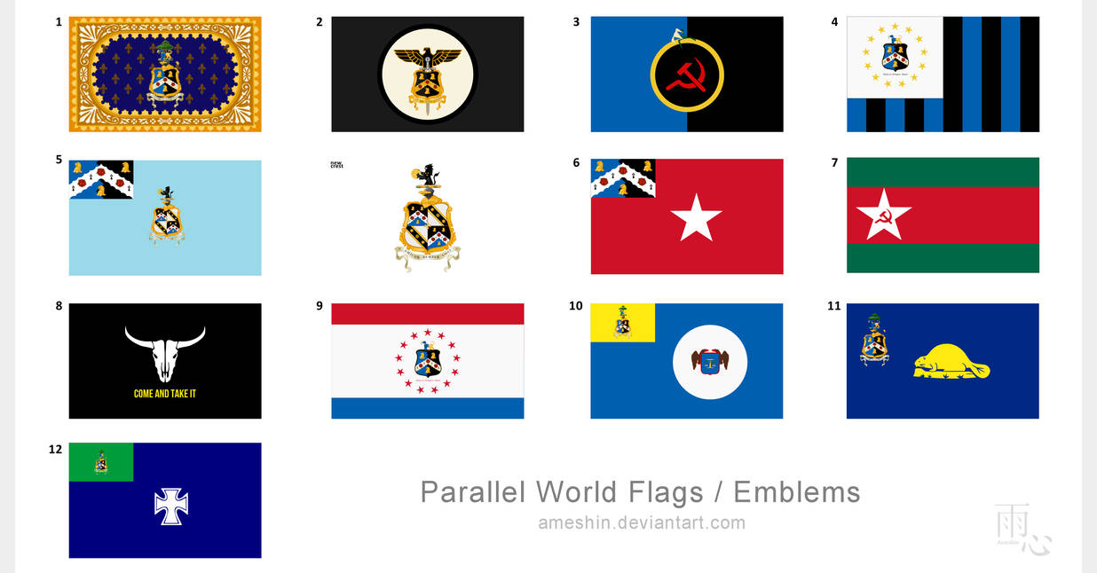 Parallel World Flags and Emblems by ameshin on DeviantArt