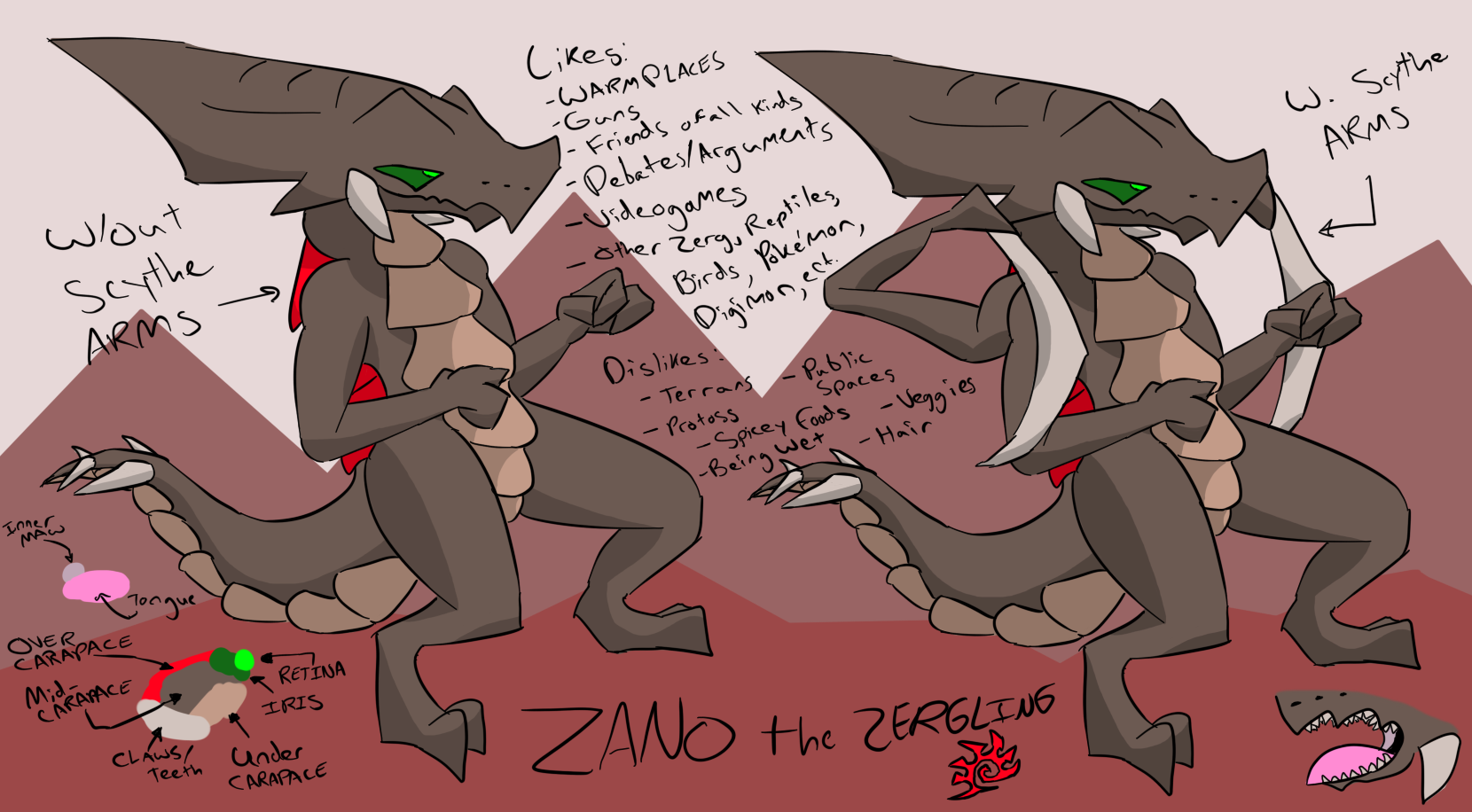 Zano the Zergling Reference