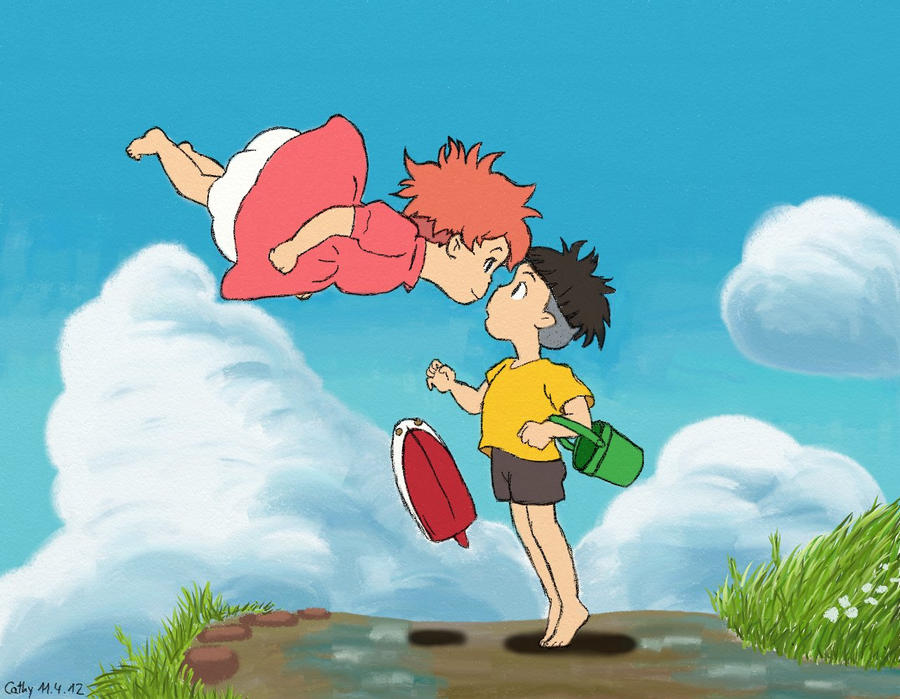 Ponyo and Sosuke by PikaCathy on DeviantArt