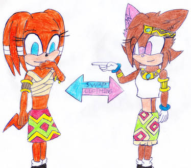 Outfit Swap: Tikal and Shimmery