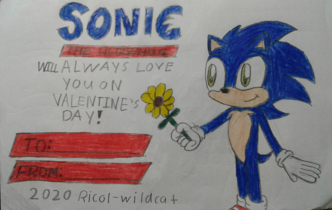 Sonic the Hedgehog Valentine's Day card by Greenhood-Station on DeviantArt