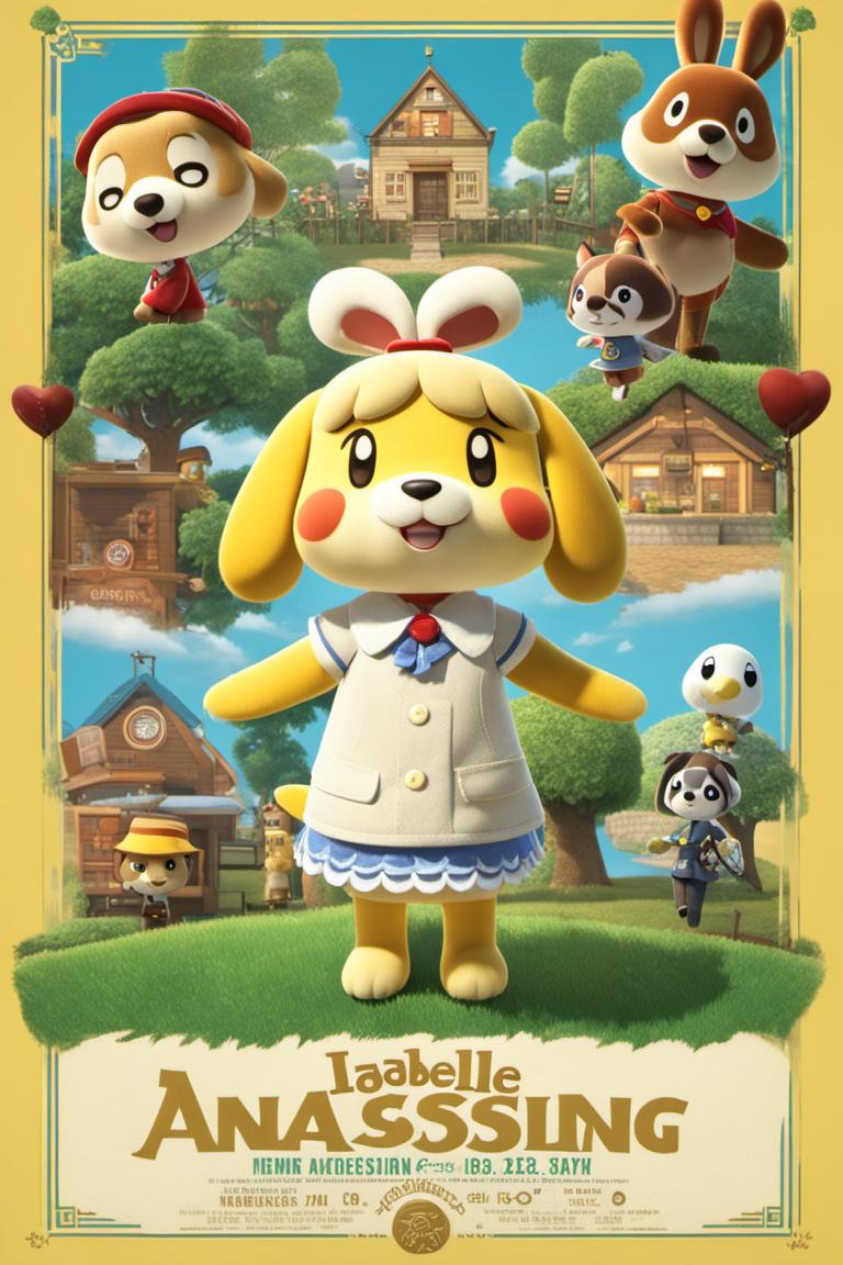 Where Can I Watch The Animal Crossing Movie Animal Crossing Movie Poster: Isabelle by Greenhood-Station on DeviantArt